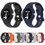 Bracelet de montre intégré en silicone texturé cuir, Pour Google Pixel Watch