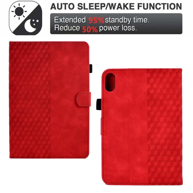 Pour iPad 10e génération 10,9 2022 Étui de tablette intelligent en cuir gaufré losange, pour iPad 10e génération 10,9 2022