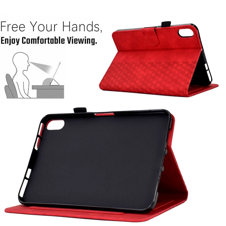 Pour iPad 10e génération 10,9 2022 Étui de tablette intelligent en cuir gaufré losange, pour iPad 10e génération 10,9 2022