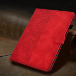 Pour iPad 10e génération 10,9 2022 Étui de tablette intelligent en cuir gaufré losange, pour iPad 10e génération 10,9 2022
