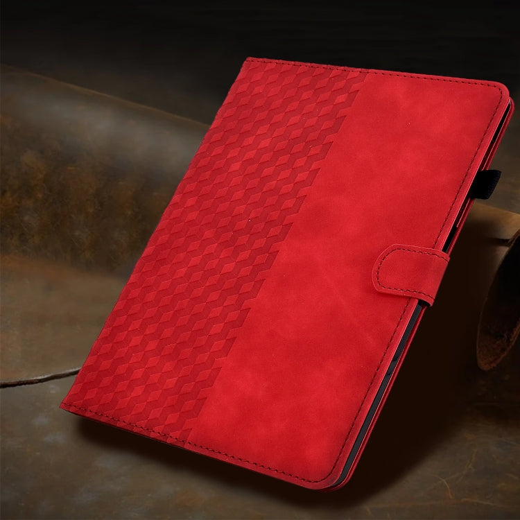 Pour iPad 10e génération 10,9 2022 Étui de tablette intelligent en cuir gaufré losange, pour iPad 10e génération 10,9 2022