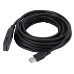 Câble d'extension USB 3.0 mâle vers femelle pour synchronisation de données à grande vitesse, Longueur : 10m, 10m