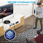 Câble d'extension USB 3.0 mâle vers femelle pour synchronisation de données à grande vitesse, Longueur : 10m, 10m
