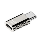 Adaptateur en alliage de zinc Type-C mâle vers Type-C femelle 100W 20Gbps, Type-C mâle vers Type-C femelle plié latéralement, Type-C mâle vers Type-C femelle angle vertical, Type-C mâle vers Type-C femelle plié moyen, Type-C mâle vers Type-C femelle droit