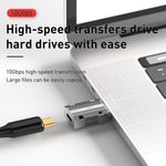 Adaptateur droit en alliage de zinc Type-C femelle vers USB 3.0 mâle 120W, Type-C femelle vers USB 3.0 mâle droit