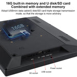 Cadre photo cloud WiFi IPS 15 pouces, RK3126C Quad Core jusqu'à 1,5 GHz, Android 6.0, 1 Go+16 Go, prise AU, prise US, prise EU, prise UK