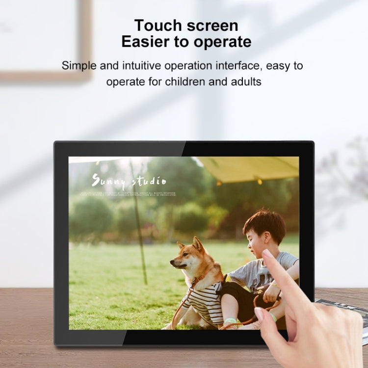 Cadre photo cloud WiFi IPS 15 pouces, RK3126C Quad Core jusqu'à 1,5 GHz, Android 6.0, 1 Go+16 Go, prise AU, prise US, prise EU, prise UK