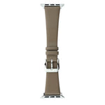 Bracelet en cuir soyeux, pour Apple Watch Series 8 et 7 41 mm / SE 2 et 6 et SE et 5 et 4 40 mm, pour Apple Watch Ultra 49 mm / Series 8 et 7 45 mm / SE 2 et 6 et SE et 5 et 4 44 mm