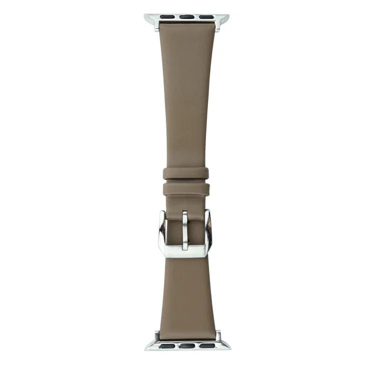 Bracelet en cuir soyeux, pour Apple Watch Series 8 et 7 41 mm / SE 2 et 6 et SE et 5 et 4 40 mm, pour Apple Watch Ultra 49 mm / Series 8 et 7 45 mm / SE 2 et 6 et SE et 5 et 4 44 mm