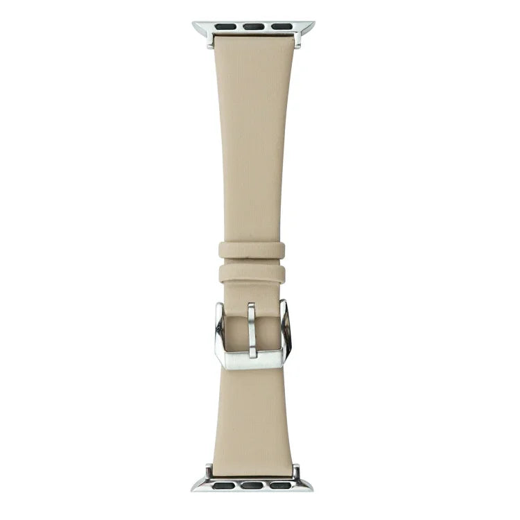 Bracelet en cuir soyeux, pour Apple Watch Series 8 et 7 41 mm / SE 2 et 6 et SE et 5 et 4 40 mm, pour Apple Watch Ultra 49 mm / Series 8 et 7 45 mm / SE 2 et 6 et SE et 5 et 4 44 mm