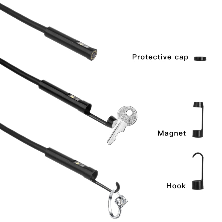 Endoscope P50 4,5 pouces double caméra avec écran, 2 m, 5 m, 10 m