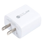 Chargeur rapide PD 20W USB-C/Type-C + QC 3.0 USB, spécification : prise US