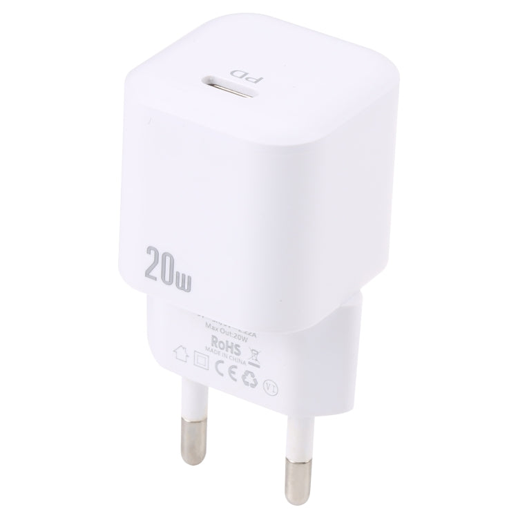 Chargeur rapide 20W PD USB-C/Type-C, Spécification : prise EU, prise EU
