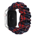 Bracelet de montre en tissu à motif floral à carreaux, pour Apple Watch Ultra 49 mm / Series 8&7 45 mm / SE 2&6&SE&5&4 44 mm / 3&2&1 42 mm, pour Apple Watch Series 8&7 41 mm / SE 2&6&SE&5&4 40 mm / 3&2&1 38 mm