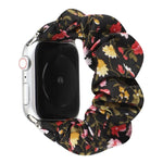 Bracelet de montre en tissu à motif floral à carreaux, pour Apple Watch Ultra 49 mm / Series 8&7 45 mm / SE 2&6&SE&5&4 44 mm / 3&2&1 42 mm, pour Apple Watch Series 8&7 41 mm / SE 2&6&SE&5&4 40 mm / 3&2&1 38 mm