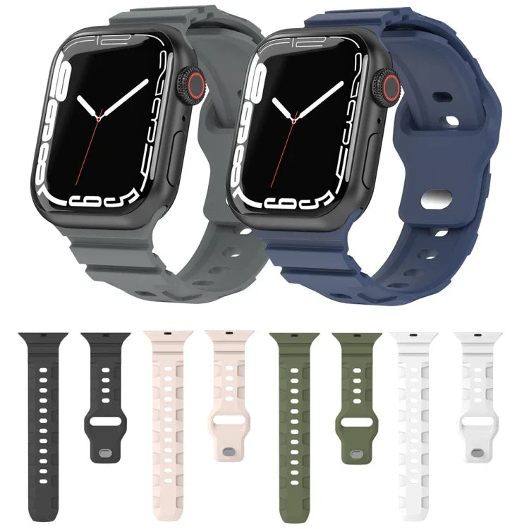 Bracelet de sport en silicone, pour Apple Watch Series 8&7 41mm, pour Apple Watch Series 8&7 45mm