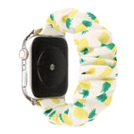 Bracelet de montre en tissu et anneau de cheveux en acier inoxydable, Pour Apple Watch Series 8&7 41mm / SE 2&6&SE&5&4 40mm / 3&2&1 38mm, Pour Apple Watch Ultra 49mm / Series 8&7 45mm / SE 2&6&SE&5&4 44mm / 3&2&1 42mm