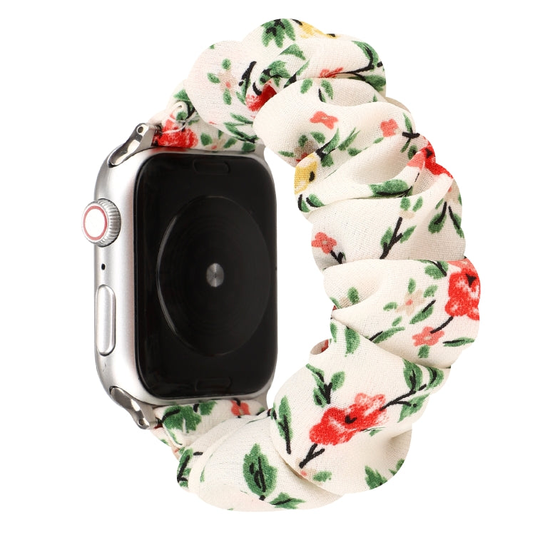 Bracelet de montre en tissu et anneau de cheveux en acier inoxydable, Pour Apple Watch Series 8&7 41mm / SE 2&6&SE&5&4 40mm / 3&2&1 38mm, Pour Apple Watch Ultra 49mm / Series 8&7 45mm / SE 2&6&SE&5&4 44mm / 3&2&1 42mm