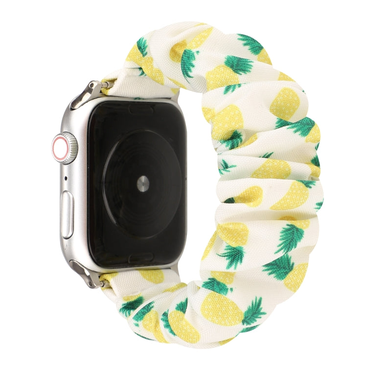 Bracelet de montre en tissu et anneau de cheveux en acier inoxydable, Pour Apple Watch Series 8&7 41mm / SE 2&6&SE&5&4 40mm / 3&2&1 38mm, Pour Apple Watch Ultra 49mm / Series 8&7 45mm / SE 2&6&SE&5&4 44mm / 3&2&1 42mm