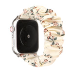 Bracelet de montre en tissu et anneau de cheveux en acier inoxydable, Pour Apple Watch Series 8&7 41mm / SE 2&6&SE&5&4 40mm / 3&2&1 38mm, Pour Apple Watch Ultra 49mm / Series 8&7 45mm / SE 2&6&SE&5&4 44mm / 3&2&1 42mm