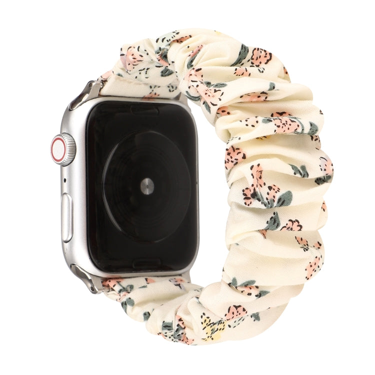 Bracelet de montre en tissu et anneau de cheveux en acier inoxydable, Pour Apple Watch Series 8&7 41mm / SE 2&6&SE&5&4 40mm / 3&2&1 38mm, Pour Apple Watch Ultra 49mm / Series 8&7 45mm / SE 2&6&SE&5&4 44mm / 3&2&1 42mm