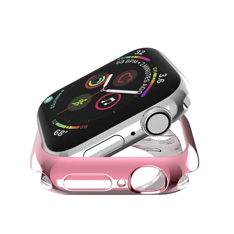 Coque de protection évidée en TPU avec placage et trous ronds, pour Apple Watch Series 3 & 2 & 1 38mm, pour Apple Watch Series 6 / 5 / 4 / SE 2025 / 2023 / 2022 44mm