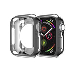 Coque de protection évidée en TPU avec placage et trous ronds, pour Apple Watch Series 3 & 2 & 1 38mm, pour Apple Watch Series 6 / 5 / 4 / SE 2025 / 2023 / 2022 44mm