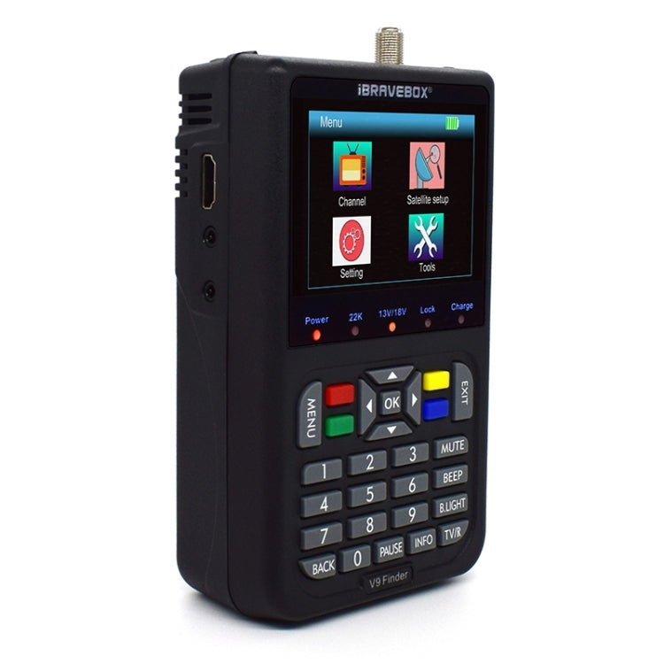 iBRAVEBOX V9 Finder Compteur de signaux satellites numériques, prise UE, prise AU, prise UK