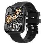 Montre connectée HT15 avec bracelet en silicone de 1,85 pouce, étanche IP67, compatible avec les appels Bluetooth et le suivi du sommeil.
