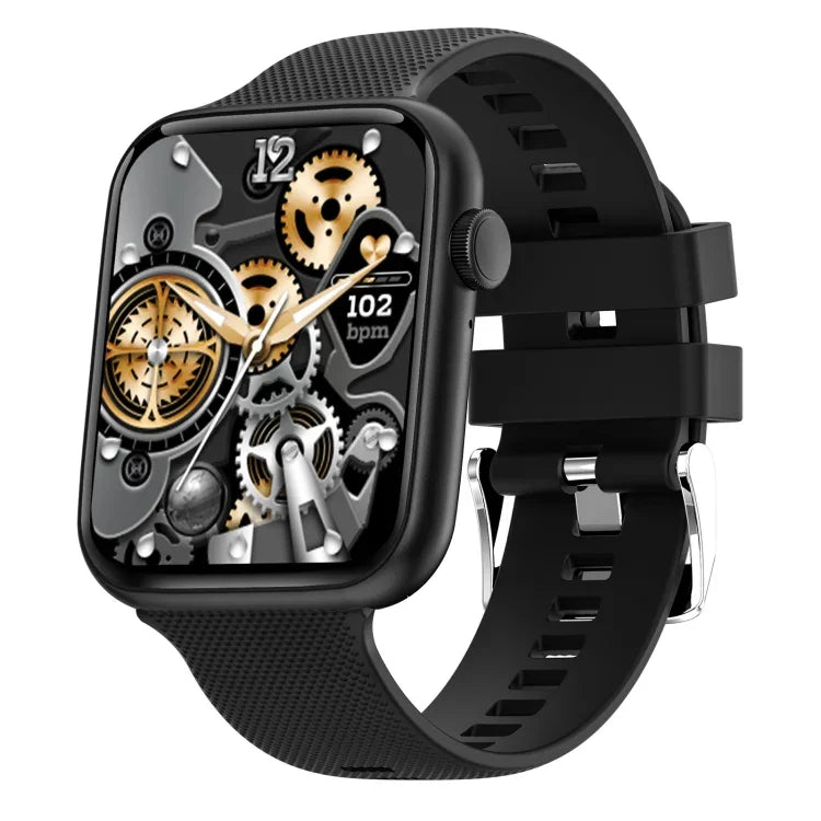 Montre connectée HT15 avec bracelet en silicone de 1,85 pouce, étanche IP67, compatible avec les appels Bluetooth et le suivi du sommeil.