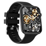 Montre connectée HT15 avec bracelet en silicone de 1,85 pouce, étanche IP67, compatible avec les appels Bluetooth et le suivi du sommeil.