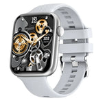 Montre connectée HT15 avec bracelet en silicone de 1,85 pouce, étanche IP67, compatible avec les appels Bluetooth et le suivi du sommeil.