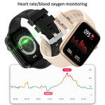 Montre connectée HT15 avec bracelet en silicone de 1,85 pouce, étanche IP67, compatible avec les appels Bluetooth et le suivi du sommeil.