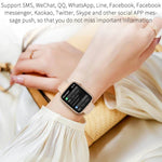 Montre connectée HT15 avec bracelet en silicone de 1,85 pouce, étanche IP67, compatible avec les appels Bluetooth et le suivi du sommeil.