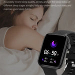 Montre connectée HT15 avec bracelet en silicone de 1,85 pouce, étanche IP67, compatible avec les appels Bluetooth et le suivi du sommeil.
