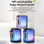 T&G TG376 Outdoor Portable LED Light RGB Multicolor Wireless Bluetooth Speaker Subwoofer