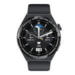 Montre intelligente étanche IP67 HDT 3 Max 1,6 pouces avec bracelet en silicone, prise en charge des appels Bluetooth / NFC, bracelet en silicone (noir), bracelet en silicone (argent)