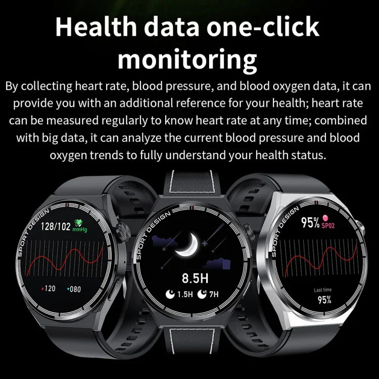 Montre intelligente étanche IP67 HDT 3 Max 1,6 pouces avec bracelet en silicone, prise en charge des appels Bluetooth / NFC, bracelet en silicone (noir), bracelet en silicone (argent)