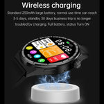 Montre intelligente étanche IP67 HDT 3 Max 1,6 pouces avec bracelet en silicone, prise en charge des appels Bluetooth / NFC, bracelet en silicone (noir), bracelet en silicone (argent)