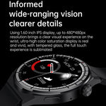 Montre intelligente étanche IP67 HDT 3 Max 1,6 pouces avec bracelet en silicone, prise en charge des appels Bluetooth / NFC, bracelet en silicone (noir), bracelet en silicone (argent)