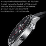 Montre intelligente étanche IP67 HDT 3 Max 1,6 pouces avec bracelet en silicone, prise en charge des appels Bluetooth / NFC, bracelet en silicone (noir), bracelet en silicone (argent)