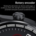 Montre intelligente étanche IP67 HDT 3 Max 1,6 pouces avec bracelet en silicone, prise en charge des appels Bluetooth / NFC, bracelet en silicone (noir), bracelet en silicone (argent)
