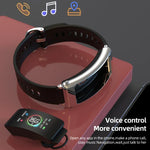 K50+ Montre intelligente étanche avec bracelet en cuir de 0,96 pouce, écouteurs détachables, compatible avec les appels Bluetooth, bracelet en cuir (noir)