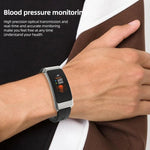 K50+ Montre intelligente étanche avec bracelet en cuir de 0,96 pouce, écouteurs détachables, compatible avec les appels Bluetooth, bracelet en cuir (noir)