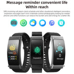 K50+ Montre intelligente étanche avec bracelet en cuir de 0,96 pouce, écouteurs détachables, compatible avec les appels Bluetooth, bracelet en cuir (noir)