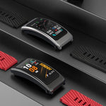 K20 Bracelet en silicone de 1,14 pouce Écouteurs Détachable Montre intelligente étanche supportant les appels Bluetooth, Bracelet en silicone (Noir Or rose)