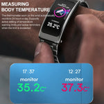 K20 Bracelet en silicone de 1,14 pouce Écouteurs Détachable Montre intelligente étanche supportant les appels Bluetooth, Bracelet en silicone (Noir Or rose)