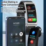 K20 Bracelet en silicone de 1,14 pouce Écouteurs Détachable Montre intelligente étanche supportant les appels Bluetooth, Bracelet en silicone (Noir Or rose)