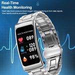 K20 Bracelet en silicone de 1,14 pouce Écouteurs Détachable Montre intelligente étanche supportant les appels Bluetooth, Bracelet en silicone (Noir Or rose)