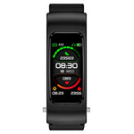 Montre Intelligente K60 1,08 pouce avec Bande en Acier, Écouteurs Détachables, Étanche à Vie, Support Appel Bluetooth, Bande en Acier (Noir)